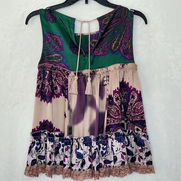 Odd Molly Silk Lace Blouse Size 0 - Picture 5 of 8